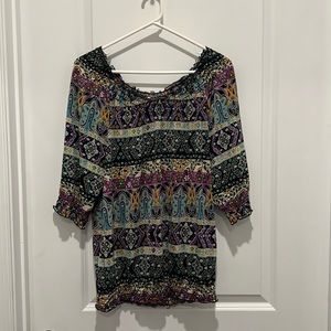 Speechless Bohemian Style Long Sleeve Blouse Women’s Size XL